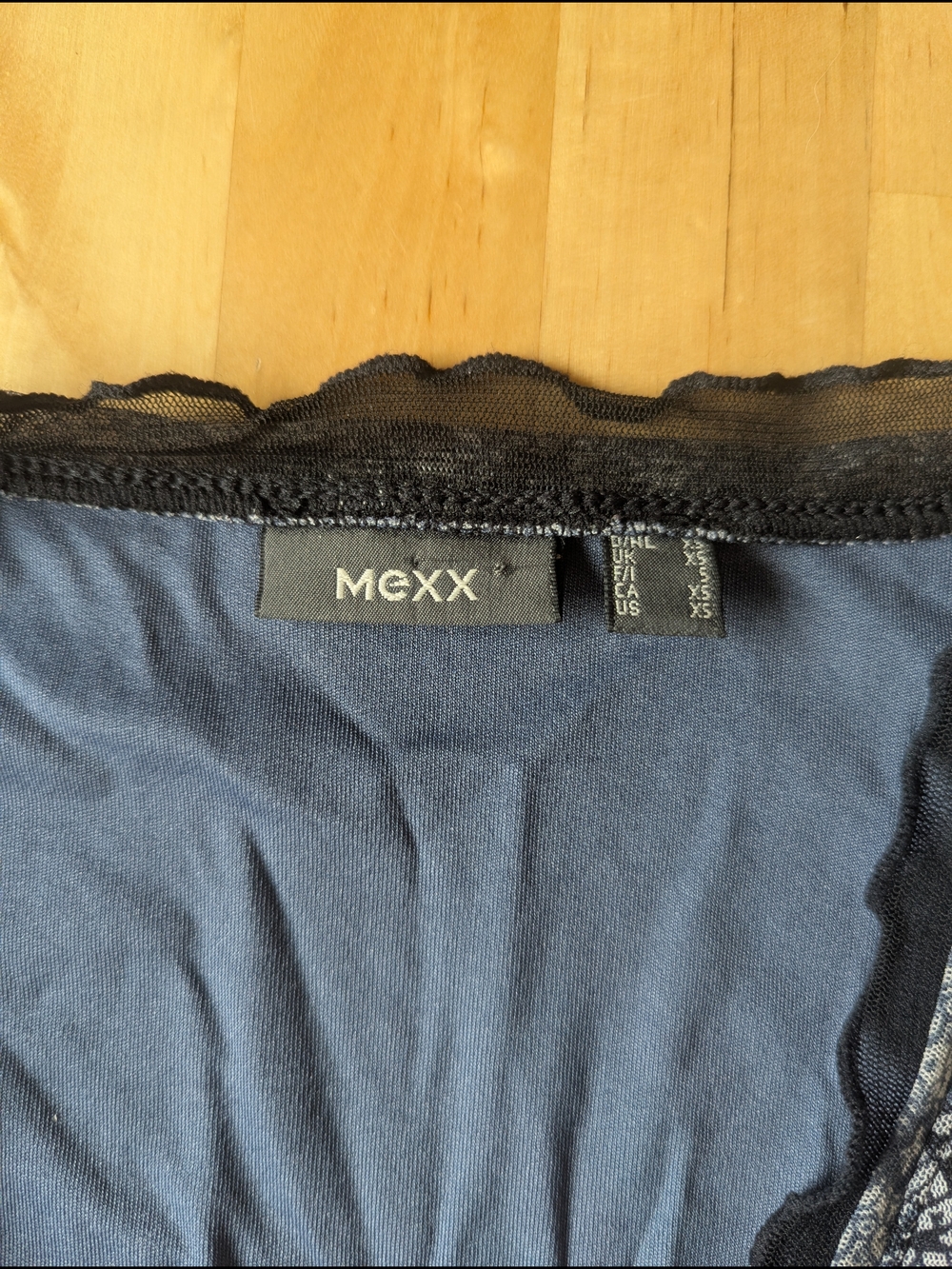 Mexx Wrap-Style Blue Patterned Women’s Dress XS - Picture 5 of 10